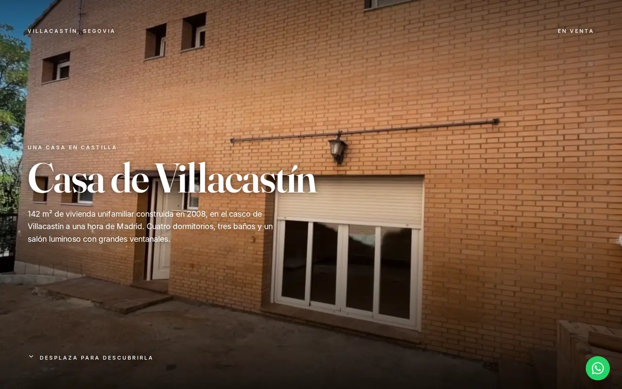 Captura real de Casa de Villacastín (e2dprojects.com/villacastin)